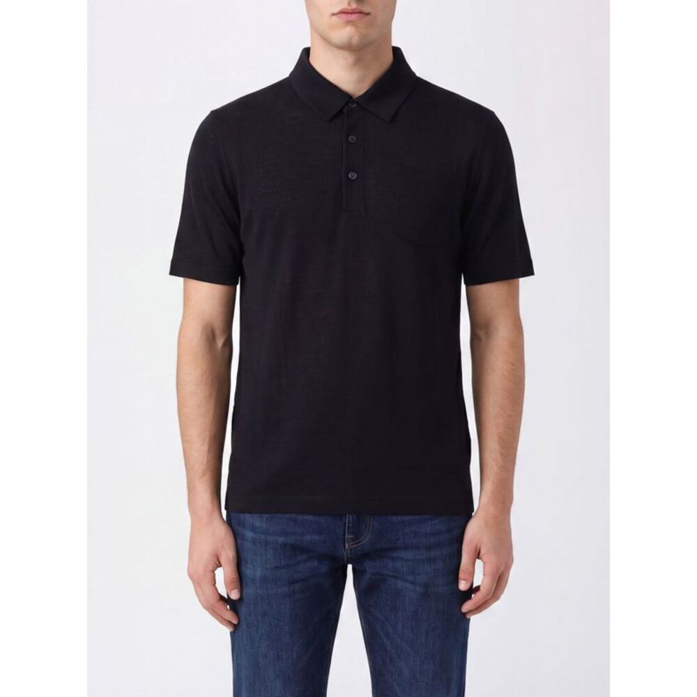 Zegna Polo Shirt Men Blue
